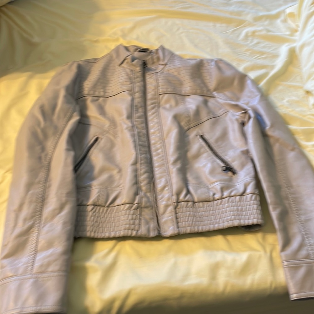 Guess faux leather jacket size Large